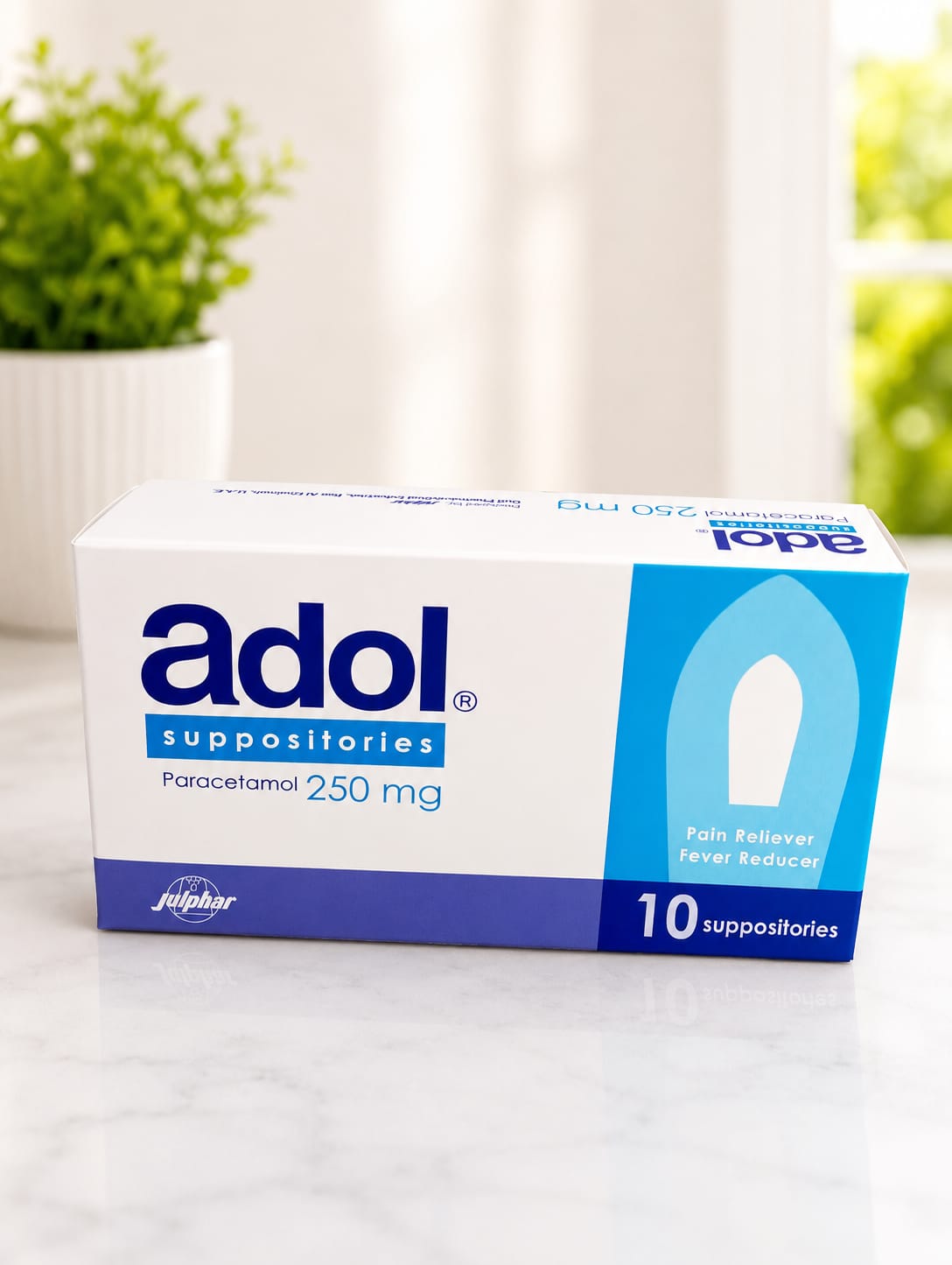 ADOL SUPP 250MG 10S